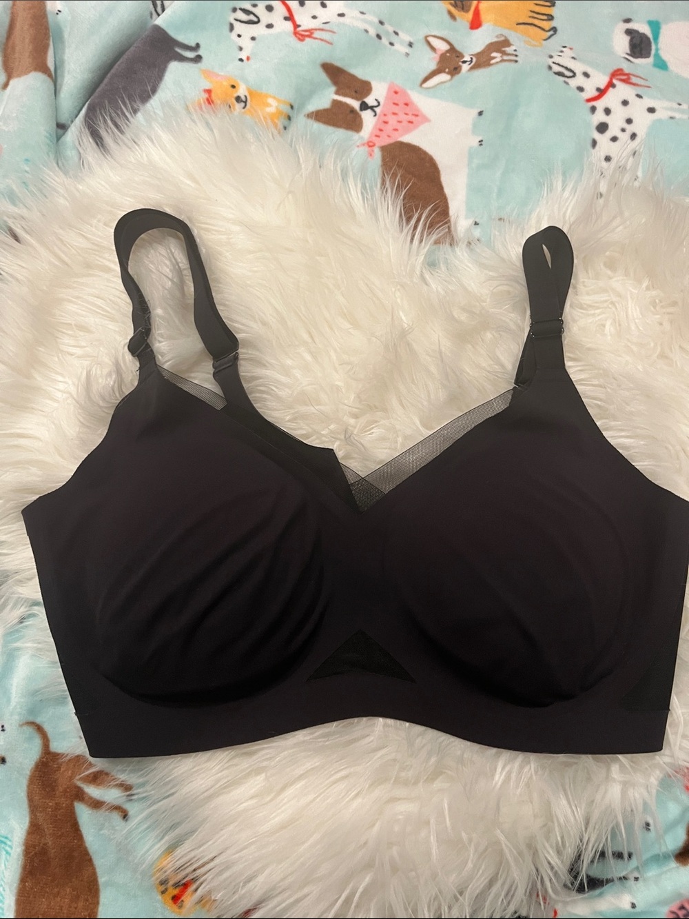 Honeylove Black Wireless Comfort Bra with Mesh Trim SZ 1X barely worn! - Picture 5 of 5